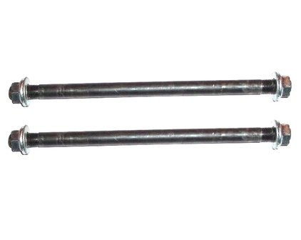 Voorwielas (19cm) + Achterwielas (23cm) - set - 10mm dik