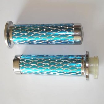 Handvaten - Blauw / Zilver