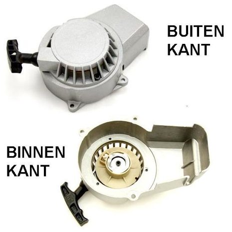 Minibike Trekstarter Aluminium Compleet - met Aluminium Rondsel!