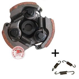 Standaard koppeling voor alle 47cc / 49cc minibikes met BETERE schoentjes (bruin) en met EXTRA set veren, type Extra Sterk